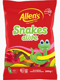 Allen’s Snakes Alive Lollies Bag 200g