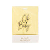 Silver / Clear Layered Cake Topper - Oh Baby-Cake & Candle-iPantry-australia