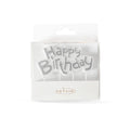 Silver Happy Birthday Candle Plaque-Cake & Candle-iPantry-australia
