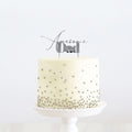 Silver Metal Cake Topper - Awesome Dad-Cake & Candle-iPantry-australia