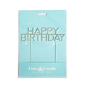 Silver Metal Cake Topper - Caps Happy Birthday-Cake & Candle-iPantry-australia