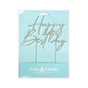 Silver Metal Cake Topper - Happy Birthday (No. 4)-Cake & Candle-iPantry-australia