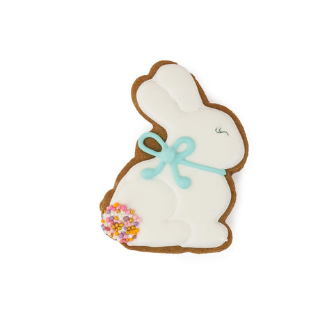 Sitting Sprinkle Bunny - Gingerbread Cookie - Hey There Cookie! by Cake in the Afternoon