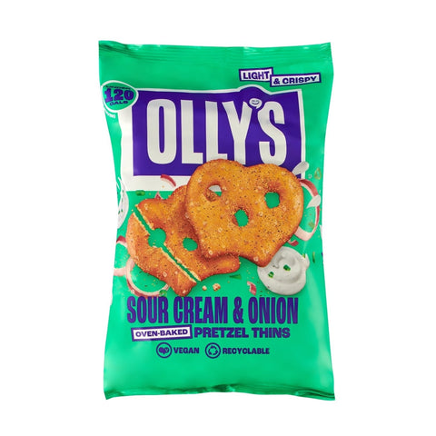 Sour Cream & Onion Pretzel Thins - Olly's