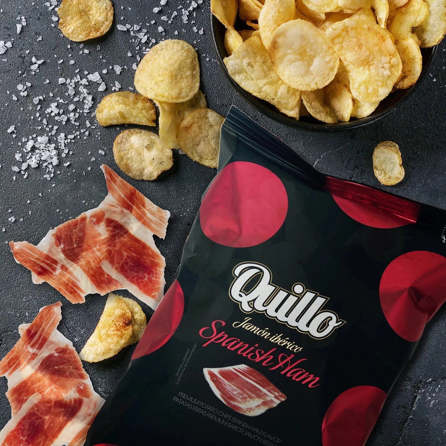 Spanish Ham Chips 130g - Quillo