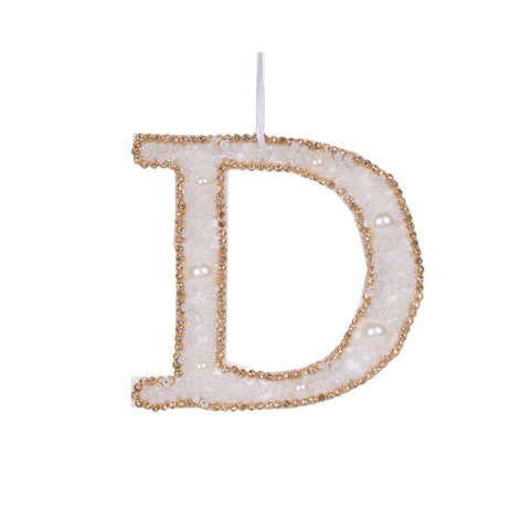 Sparkling Letter D - Holly And Ivy