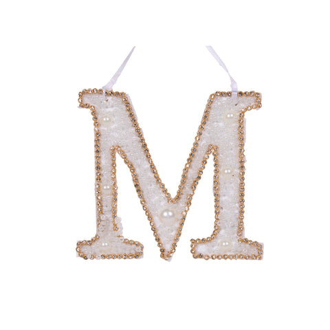 Sparkling Letter M - Holly And Ivy
