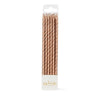 Spiral Cake Candles Gold (Pack Of 12)-Cake & Candle-iPantry-australia