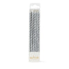 Spiral Cake Candles Silver (Pack Of 12)-Cake & Candle-iPantry-australia