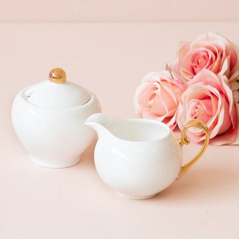 Sugar Bowl & Creamer Ivory-Cristina Re Designs-iPantry-australia
