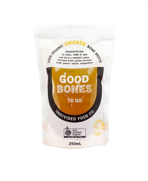 The Good Bones Chicken Broth 250ml - (exp. 11/04/2024)-Undivided Food Co Good Bones-iPantry-australia