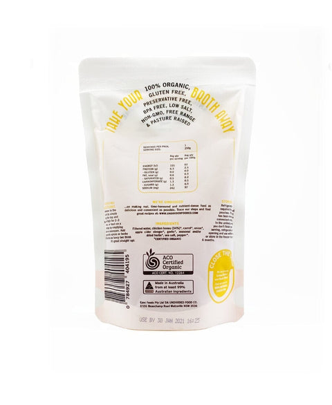 The Good Bones Chicken Broth 250ml - (exp. 11/04/2024)-Undivided Food Co Good Bones-iPantry-australia