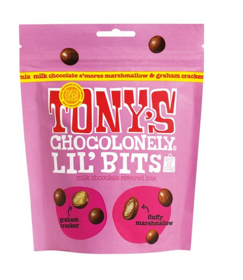Tony's Choc Lil' Bits Milk Marshmallow S'mores Mix 113g - Tony's Chocolonely