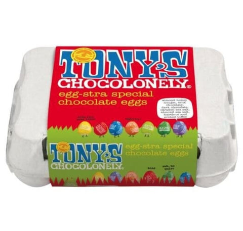 Tony's Chocolonely Easter Egg Carton (12pk)-Indulgence-Tony's Chocolonely-iPantry-australia