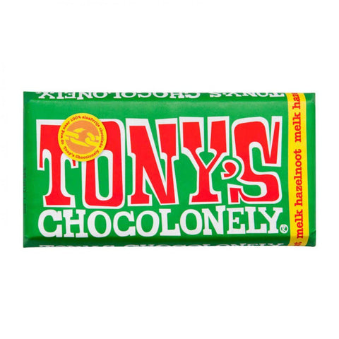 Tony's Chocolonely Milk Hazelnut 180g (BB 07 - 09 - 24) - Tony's Chocolonely