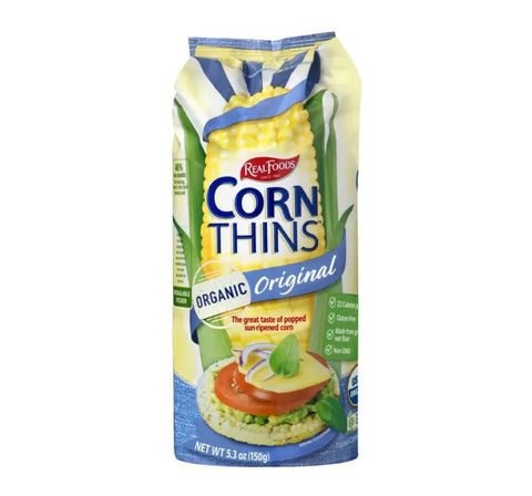 Real Foods Corn Thins Original 150g