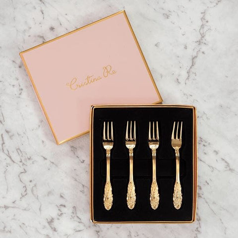 Vintage Cake Fork Set of 4-Cristina Re Designs-iPantry-australia