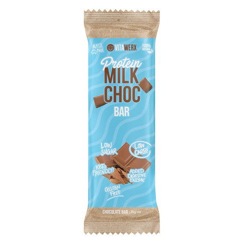 Vita Werx Protein Bars - Milk Choc 35g - Milk Choc - Vita Werx