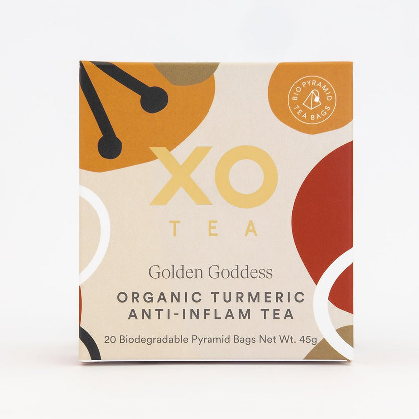 XO Tea Golden Goddess Turmeric Anti-inflam Tea Bag 25 Pack – iPantry