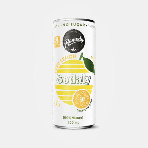 Yuzu Lemon Sodaly 4Pk 250ml - Remedy